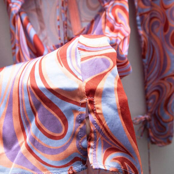 Revolve Song of Style Swirl Cut Out Mini Dress "Coraline" - Picture 7 of 10